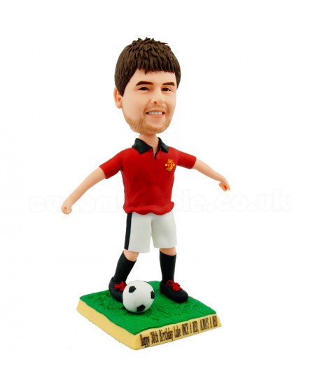 personalised soccer player bobblehead