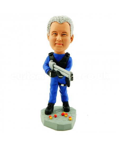 personalised soldier bobble head doll
