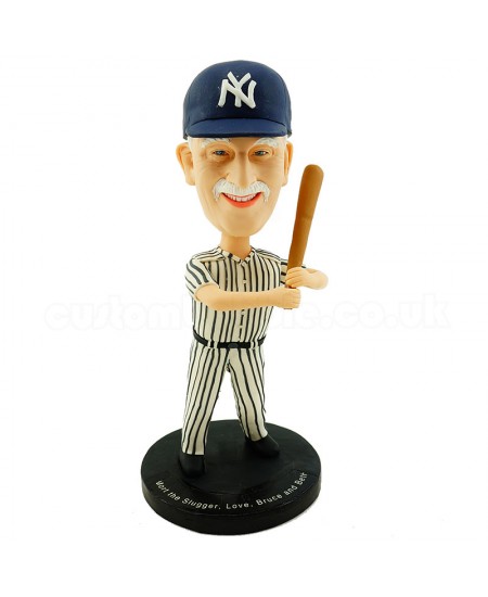 personalised yankee baseball bobblehead