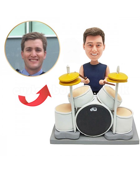 personalised drummer bobblehead