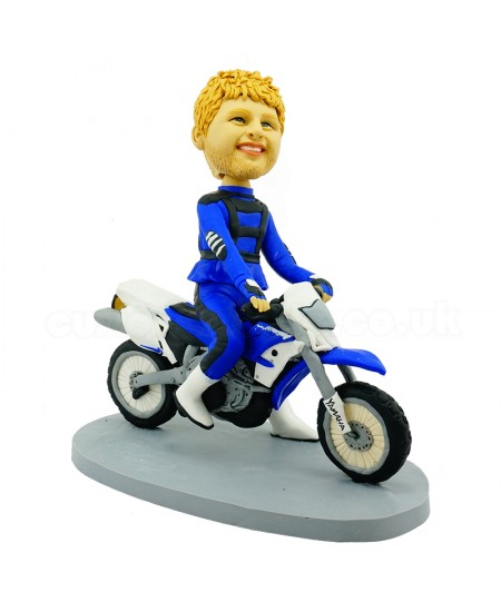 personlised motorcycling bobble head doll