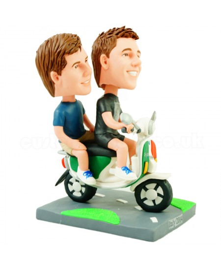 scooter couple brother bobblehead