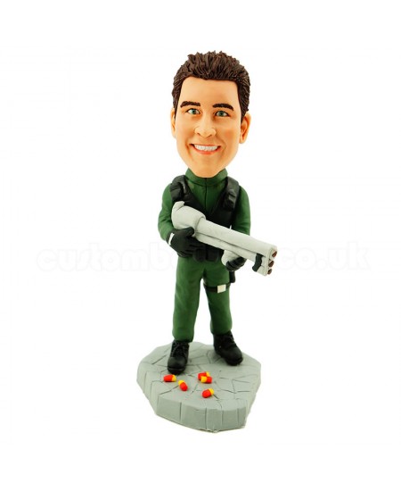 soldier personalised bobblehead