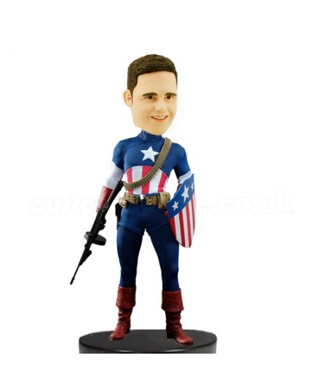 custom captain american bobblehead