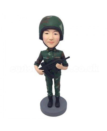 soldier personalised bobblehead