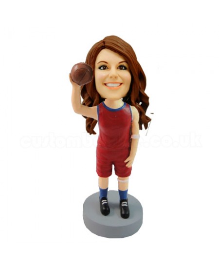 girl basketball custom bobblehead