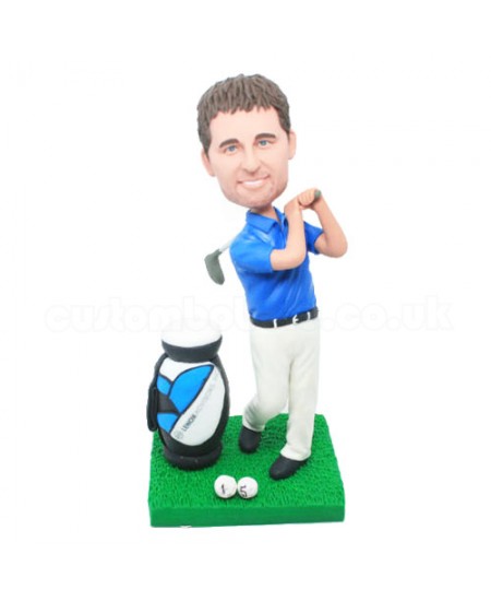 custom golfer bobblehead doll