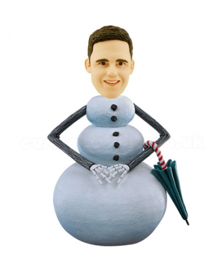 custom nightmare before christmas nbx snowman bobblehead