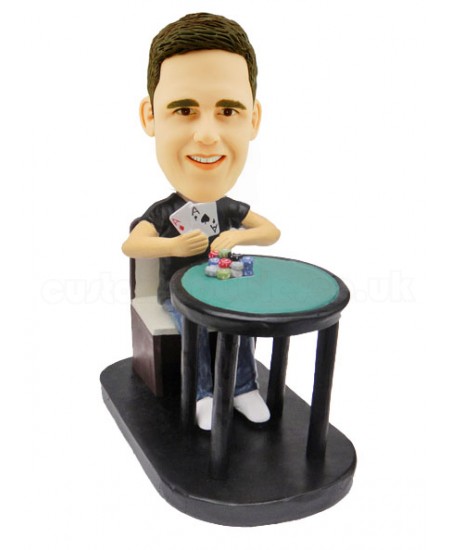 poker player custom bobblehead