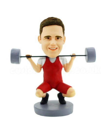 custom weight lifter bobblehead