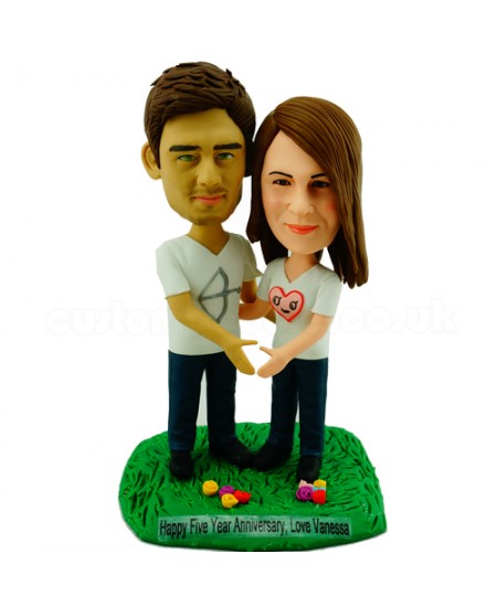 anniversary couple custom bobbleheads