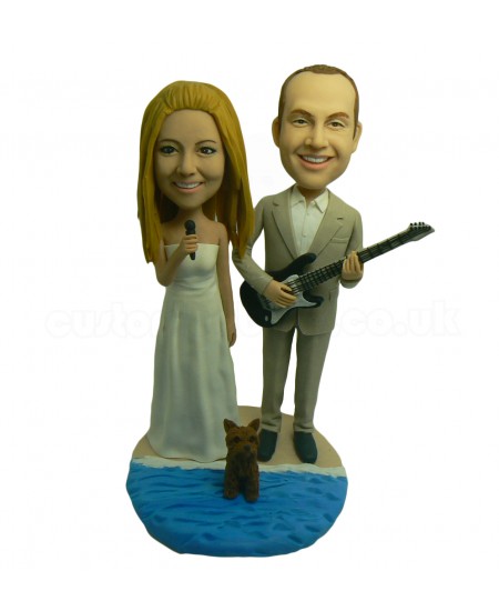 singer guitarist wedding bobblehead
