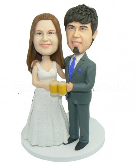 cheers wedding couple bobbleheads