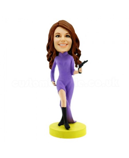 swordswoman custom bobblehead