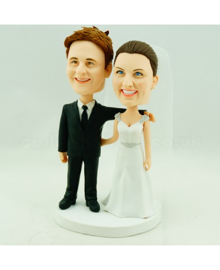 wedding cake topper bobbleheads