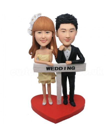 customized wedding bobble head doll