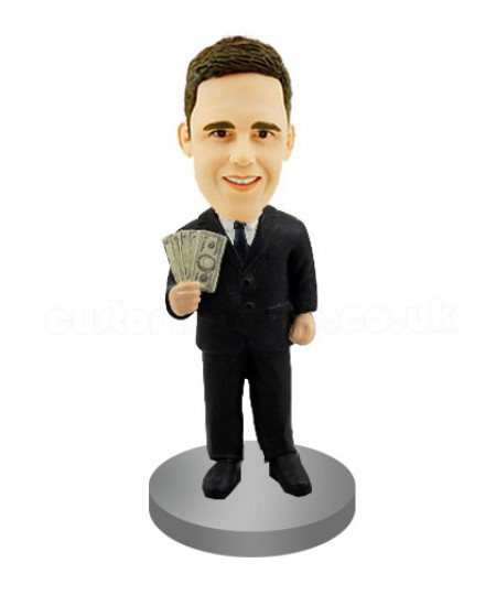 rich man custom bobblehead