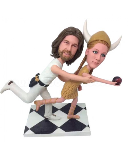 funny running personalised bobblehead
