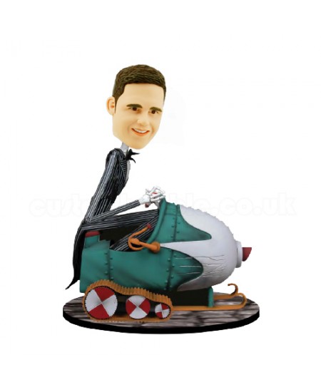 nightmare before christmas nxb snowmobile custom bobblehead