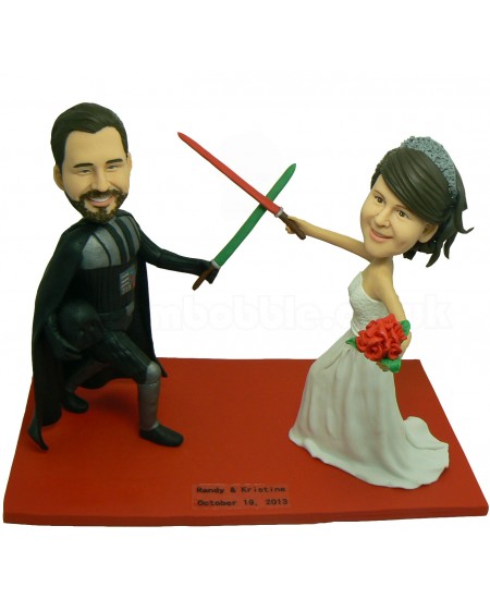 star wars wedding bobbleheads