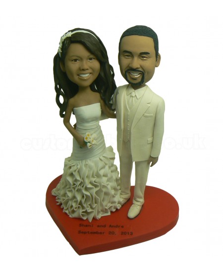 wedding cake topper custom bobblehead