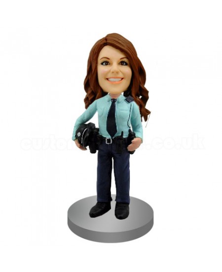 police woman custom bobblehead