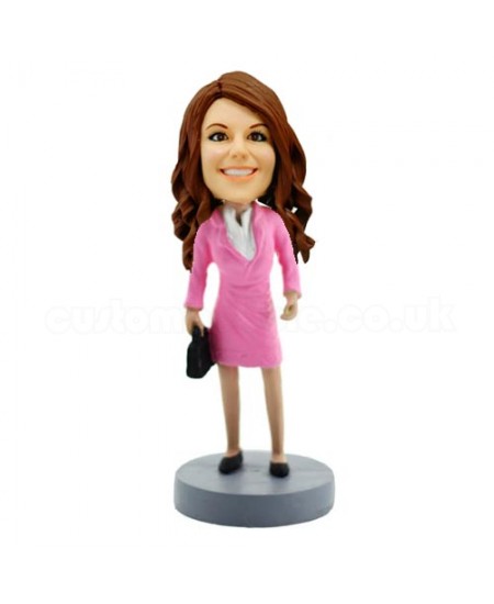 fashion lady personalised bobblehead