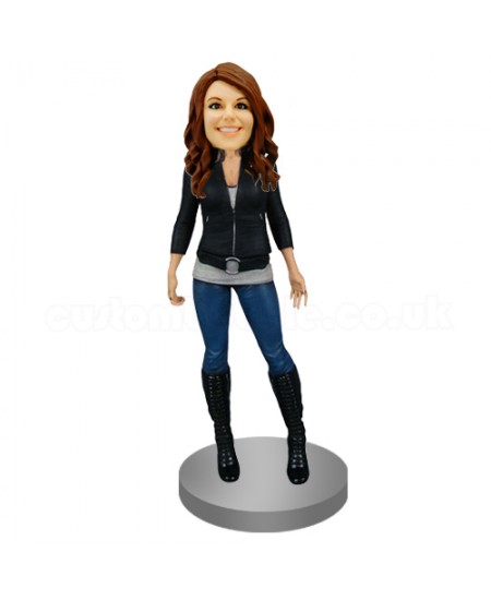 custom fashion girl bobblehead