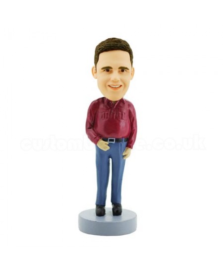 casual man bobblehead custom