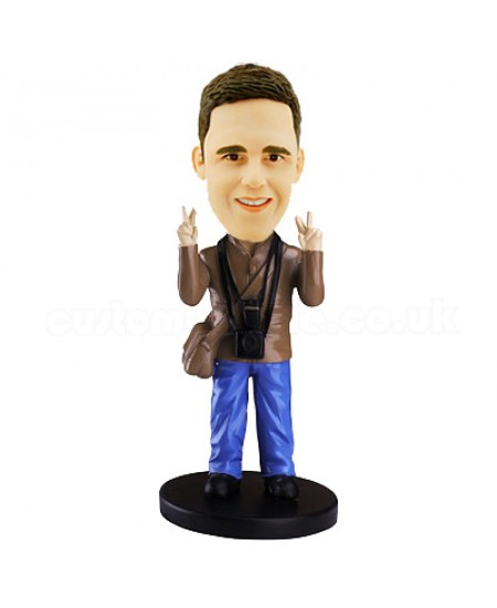 tourist custom bobble head