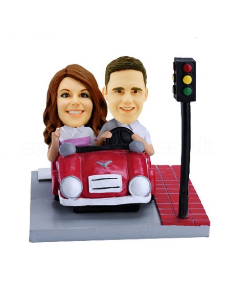 custom car couple bobblehead