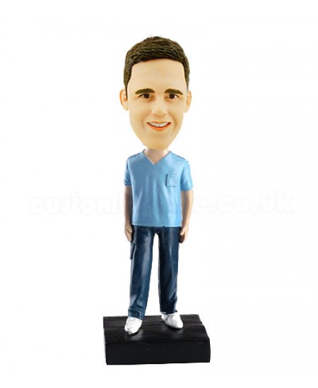 male nurse custom bobblehead