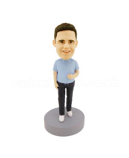custom casual man bobblehead