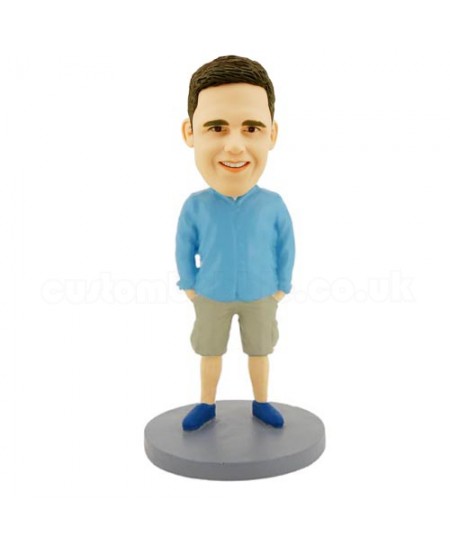 custom casual man bobble head doll