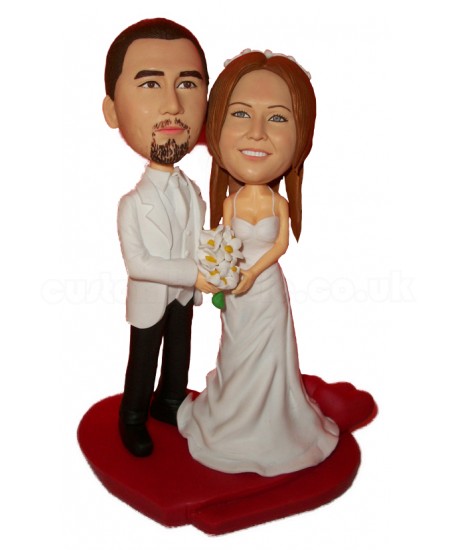 personalised bobblehead cake topper