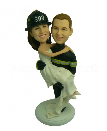fireman wedding bobbleheads