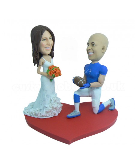 custom football fans bobbleheads