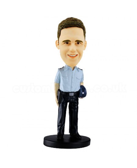 customised policeman bobble head
