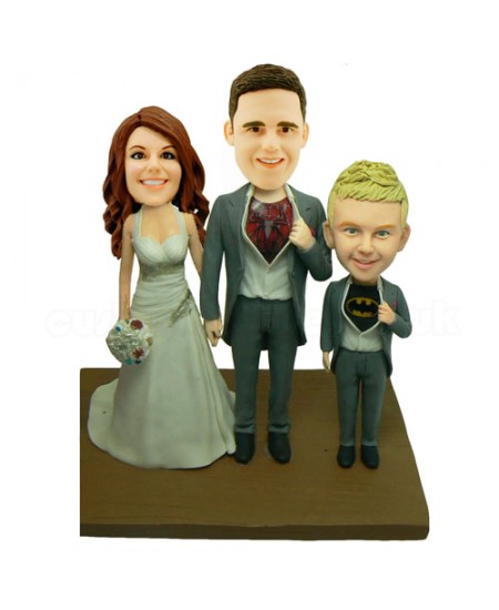 Spiderman Batman Family Custom Bobbleheads