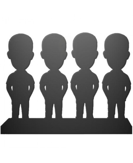 personalised bobblehead for four persons