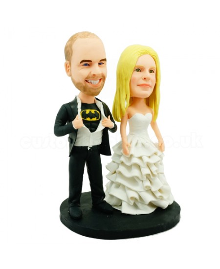 personalised batman wedding cak topper