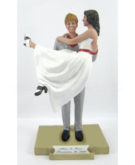 carrying the bride bobblehead