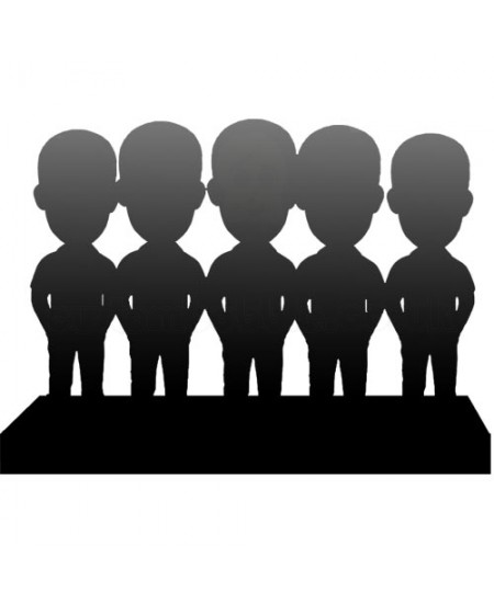 personalised bobblehead for five persons