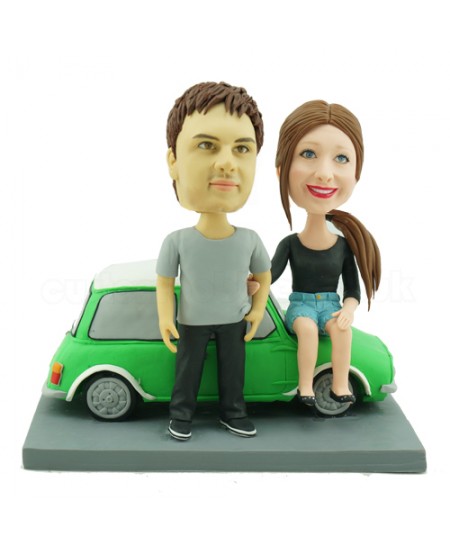 mini couple personalised bobbleheads