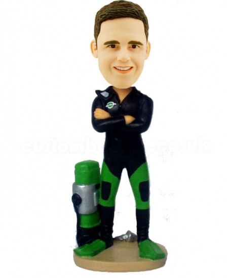 diver personalized bobblehead