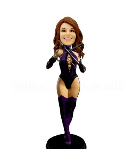 custom bobblehead mileena superlady