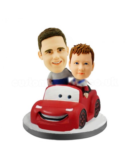 personalized custom dad and daughte bobbleheads