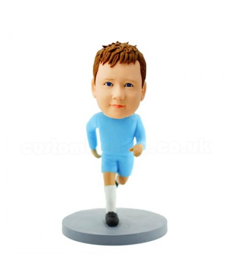personalised running boy bobblehead