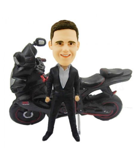 custom motorbike bobblehead