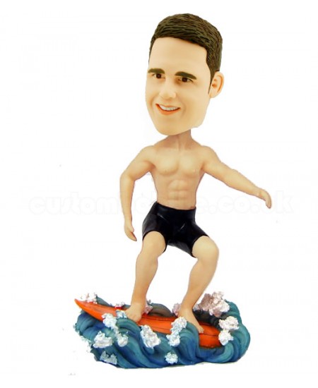 custom surfer bobble head